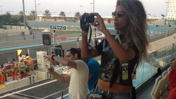 Maya Diab enjoying yet another rally, this time in Abu Dhabi