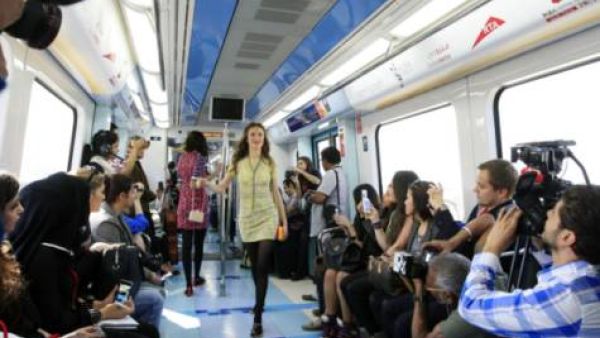 Models took Bloomingdales' Spring and Summer 2013 collection underground (Photo: Zarina Fernandes/ Gulf News)