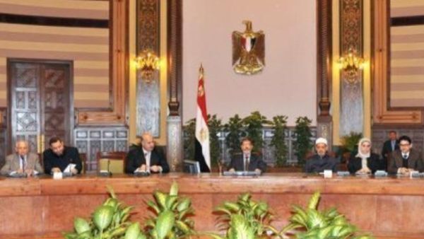 مرسي خلال الحوار الذي جرى السبت