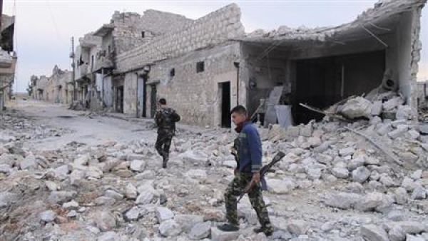 Mortar shells have been used throughout the Syrian civil war by both regime and rebels, causing major destruction to towns and cities both in Syria and the country's borderlands (File Archive/AFP)