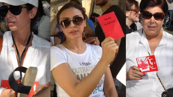 Muna Zaki, Angham, and Ragea get the protest on