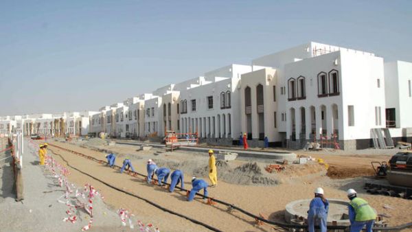 Constructions in Muscat, Oman.