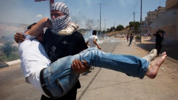 Palestinian demonstrators injured at this year's Nakba protests