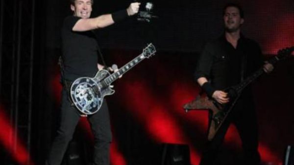 Nickleback rocking out in Abu Dhabi at the weekend (Photo: Ahmed Kutty / Gulf News)