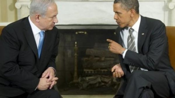 ارشيف/اوباما ونتانياهو خلال لقاء سابق بينهما في البيت الابيض