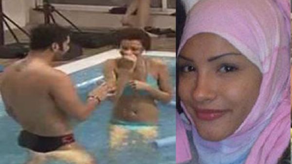 اميمة بالحجاب وب ابو قطعتين