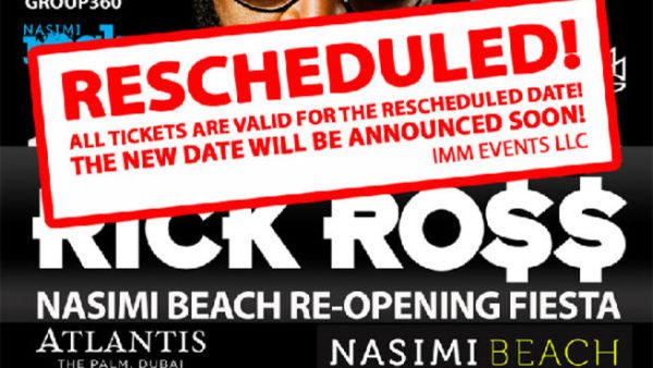 Rick Ross concert: Rescheduled