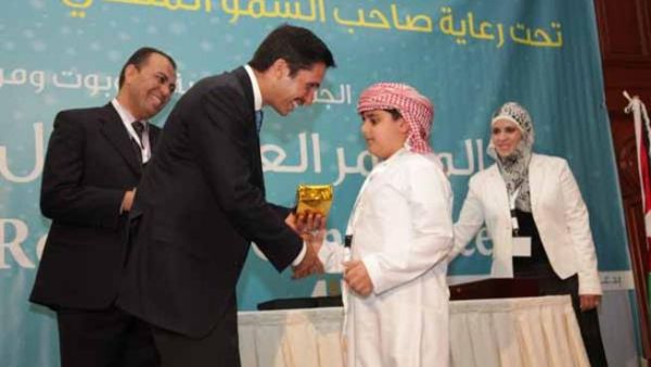 Eight-year-old Adeeb Sulaiman from Dubai, the youngest participant in the first Arab Robotics Conference (Photo: KHF)