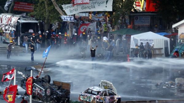 "We have our Istanbul rally tomorrow. I say it clearly: Taksim Square must be evacuated, otherwise this country's security forces know how to evacuate it," Erdogan said prior to using police force. 
