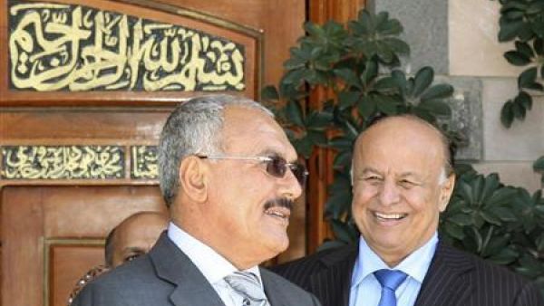 الرئيس اليمني علي عبد الله صالح ونائبه عبد ربه منصور هادي 