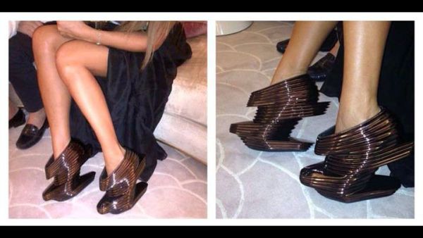 The fabulous shoes Maya bought for her birthday. (Image: Facebook)