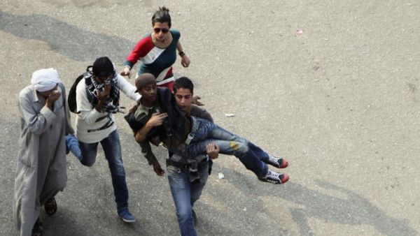 احد المصابين في الاشتباكات