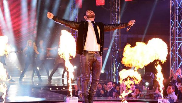 Tamer Hosny welcomes in the New Year in Amman (Image: Facebook)