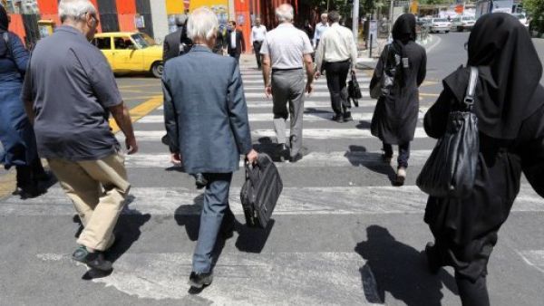 شارع في طهران قرب ساحة فاناك
