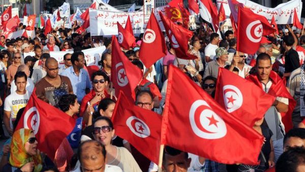 Several opposition parties are planning demonstrations at the commencement of Wednesday's national dialogue talks to demand the Islamist Ennahda leadership's immediate resignation (Courtesy of Salah Habibi/AFP)