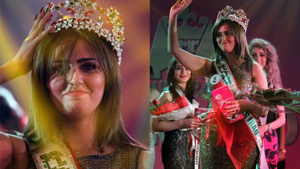Shaima Qassem won the first Miss Iraq contest in over four decades. (AFP)