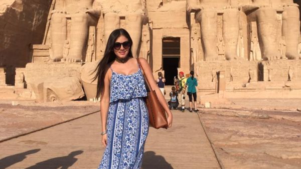 Miss Mexico having a fab time in Egypt. (Facebook)