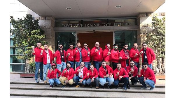Huawei rewarded its employees for achieving the highest sales in 2017 by taking them in a trip to China. 