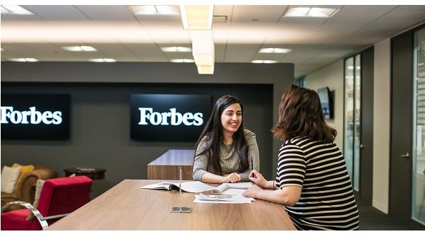 NU-Q junior, Oma Seddiq, is completing a 10-week residency with Forbes magazine in the U.S.