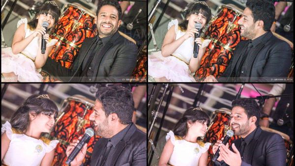 A little girl sang with Mohamed Hamaki and we loved it! (Facebook)