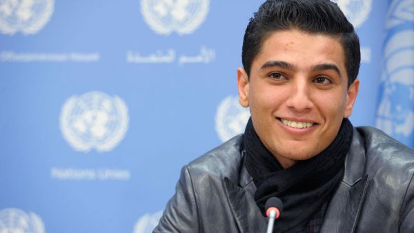 Mohammad Assaf was appointed as the first UNRWA Regional Youth Ambassador for Palestinian Refugees.(UN.org)