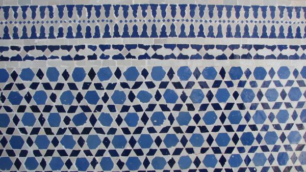 Tiles adorn a synagogue in Marrakech, Morocco.  Mimouna, celebrated after sundown on the last day of Passover, is a tradition cherished by Moroccan Jews. (Flickr Creative Commons)