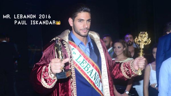 Paul Iskandar was crowned Mr Lebanon on Saturday. (Facebook)