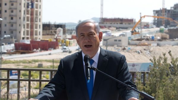 Israeli Prime Minister Benjamin Netanyahu gives a statement to the press during his visit in Har Homa, an Israeli settlement neighbourhood of annexed east Jerusalem. (AFP/File)