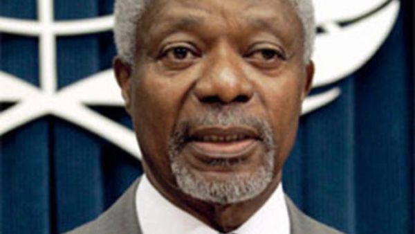  الامين العام السابق للامم المتحدة كوفي انان