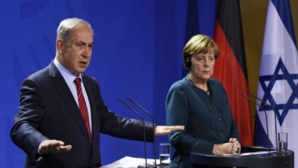 المستشارة الألمانية أنجيلا ميركل ورئيس الوزراء الاسرائيلي بنيامين نتنياهو