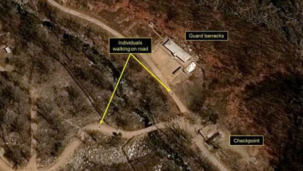 صورة لموقع "بونغي ري" للتجارب النووية شمال شرق كوريا الشمالية
