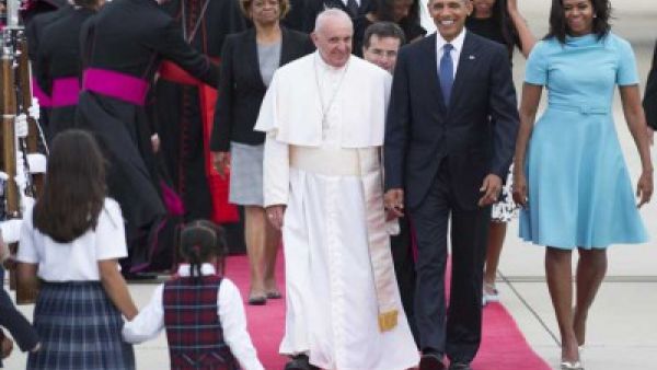 باراك أوباما والبابا فرنسيس