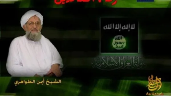 أيمن الظواهري­ في تسجيل سابق