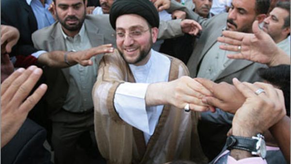 الاعلان عن التحالف اثر لقائه المرجع الديني الشيعي الاعلى اية الله علي السيستاني