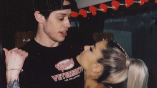 He got engaged to pop star Ariana Grande back in June (Source: petedavidson / Instagarm ) 