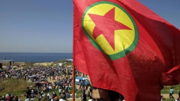 The Kurdistan Workers' Party (PKK) flag. (Al Bawaba/File)