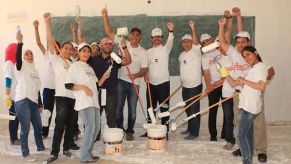 فريق كوكاكولا في مدرسة منصور كريشان للبنين