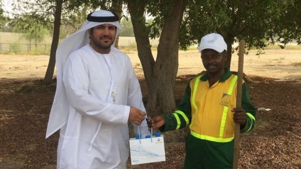 The ADM has directly reached out to workers at Al Wathba and offered them caps, cold water and juices to alleviate the hot sunny conditions they are experiencing during their work. The ADM has directly reached out to workers at Al Wathba and offered them caps, cold water and juices to alleviate the hot sunny conditions they are experiencing during their work.