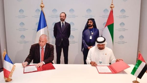 In the presence of Sheikh Mohammed bin Rashid Al Maktoum, ruler of Dubai; and Edouard Philippe, Prime Minister of France, the agreement was signed on the sidelines of the World Government Summit.