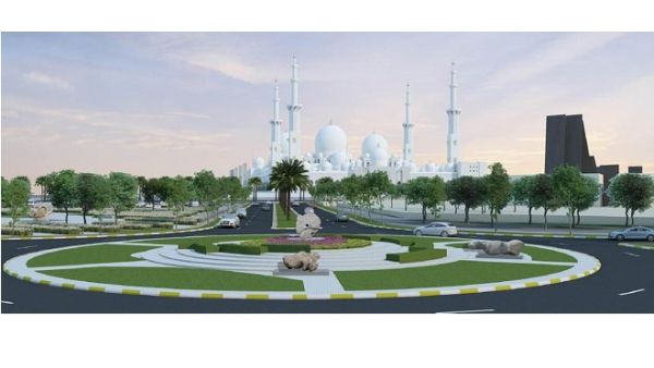 The Municipality has recently accomplished a project for improving the landscaping of roads in the surrounds of the Sheikh Zayed Grand Mosque, Wahat Al Kararma in Abu Dhabi.