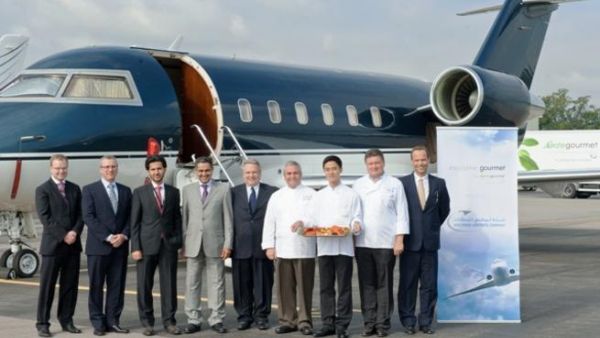 Abu Dhabi Airports Company and gategroup of Switzerland post signing the agreement in Geneva, Switzerland Abu Dhabi Airports Company and gategroup of Switzerland post signing the agreement in Geneva, Switzerland