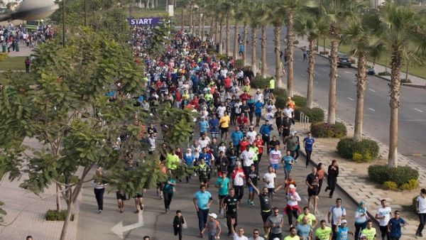 Around 7,000 participants gathered in SODIC West at 7:30 for a 6 km run Around 7,000 participants gathered in SODIC West at 7:30 for a 6 km run
