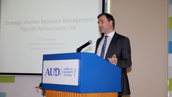Dr. Assaad Farah speaks Strategic HR