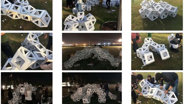 اجتمع 24 من طلبة الهندسة المعمارية لتنظيم فعالية تفاعلية خاصة للأطفال بالتعاون مع اللوفر أبوظبي، تحمل عنوان "مجسمات معمارية". اجتمع 24 من طلبة الهندسة المعمارية لتنظيم فعالية تفاعلية خاصة للأطفال بالتعاون مع اللوفر أبوظبي، تحمل عنوان "مجسمات معمارية".