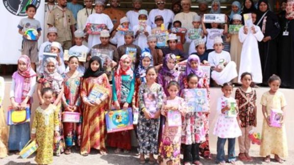 Nawras Goodwill Journey 7 at Al Mudhibi with the kids