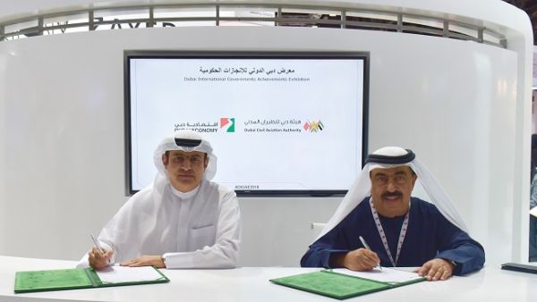 The partnership agreement was signed by Sami Al Qamzi, Director General of DED, and Mohammed Al Ahli, Director General of the Dubai Civil Aviation Authority, in the presence of senior officials from both sides.