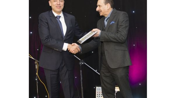 Alaa Youssef, Managing Director – Middle East at SAS receiving the award. Alaa Youssef, Managing Director – Middle East at SAS receiving the award.