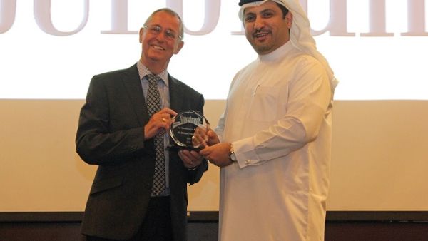 Ali Al Najjar, Assistant General Manager and Head of Operations Department at Al Ansari Exchange receiving the award at the Super Brands awarding ceremony. Ali Al Najjar, Assistant General Manager and Head of Operations Department at Al Ansari Exchange receiving the award at the Super Brands awarding ceremony.