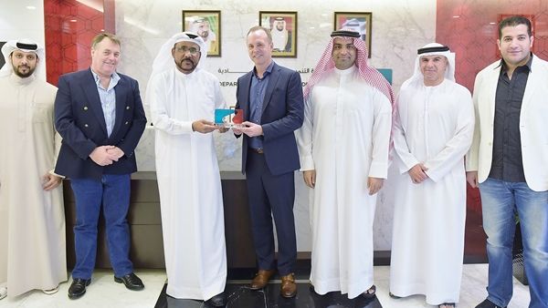 Ali Ibrahim with Nike representatives