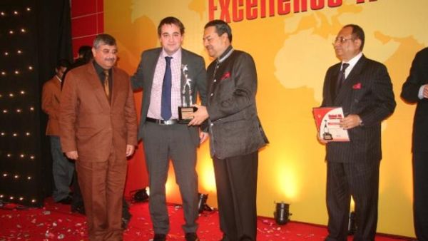 American Express Middle East receiving their award American Express Middle East receiving their award